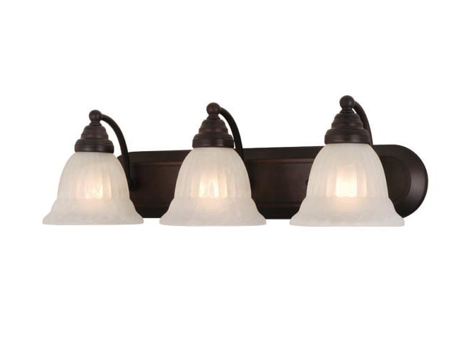 Vaxcel Lighting VL33363OBB Oil Burnished Bronze Brussels Tuscan Three Light Down Lighting 24 Wide Bathroom Fixture from the Brussels Collection VL33363