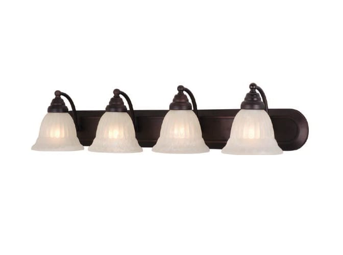 Vaxcel Lighting VL33364OBB Oil Burnished Bronze Brussels Tuscan Four Light Down Lighting 36 Wide Bathroom Fixture from the Brussels Collection VL33364