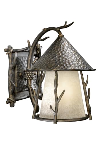 Vaxcel Lighting WD-OWD090AA Autumn Patina Woodland Rustic / Country Single Light Down Lighting Outdoor Wall Sconce from the Woodland Collection WD-OWD090