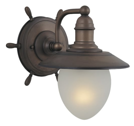 Vaxcel Lighting WL25501RC Antique Red Copper Orleans Transitional Single Light Down Lighting Wall Sconce from the Orleans Collection WL25501