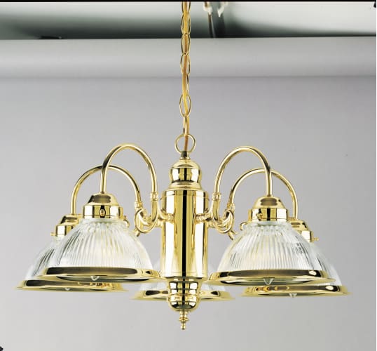 Westinghouse Lighting 66054 Polished Brass Five-Light Chandelier