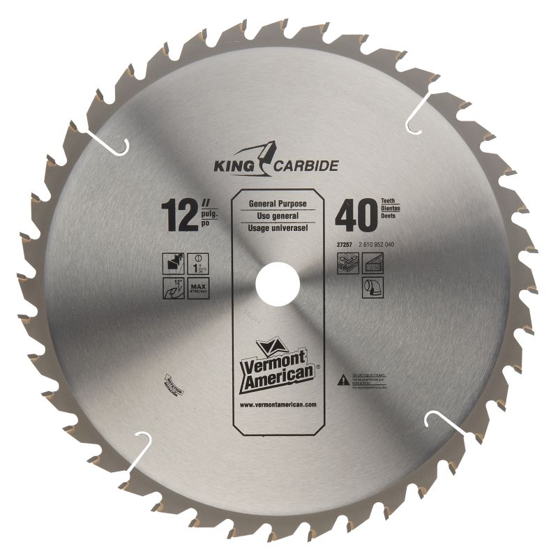 Oldham 10040TP 10" x 40 Tooth  Crosscutting Ripping Carbide Circular Saw Blade